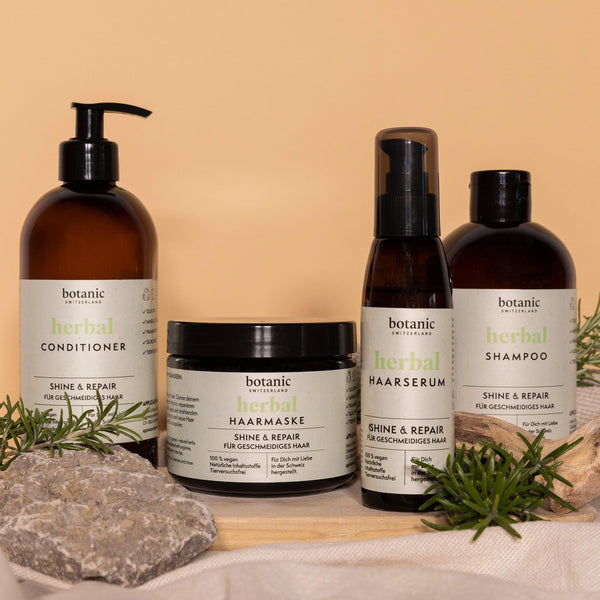Die Produkte der Herbal Linie von Botanic Switzerland
